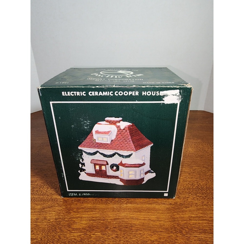 Pacific Rim 1991 Maidson Barn – Vintage Ceramic Farmhouse Christmas House - Picture 9 of 9
